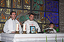 Padres Don Juan Gómez, Don Fernándo Alcázar y Jorge